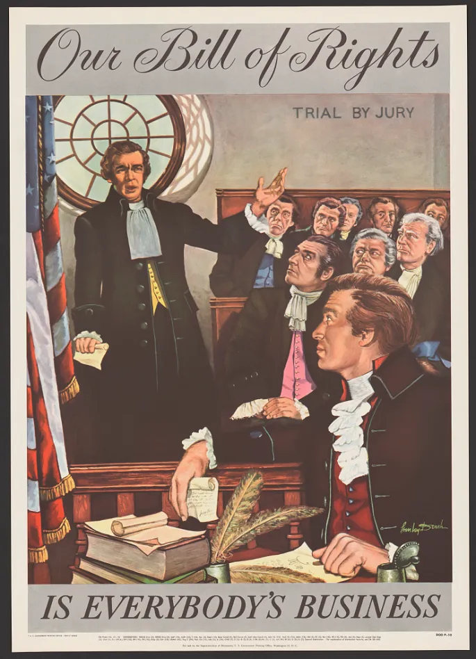 Our Bill of Rights Is Everybody’s Business Trial by Jury poster