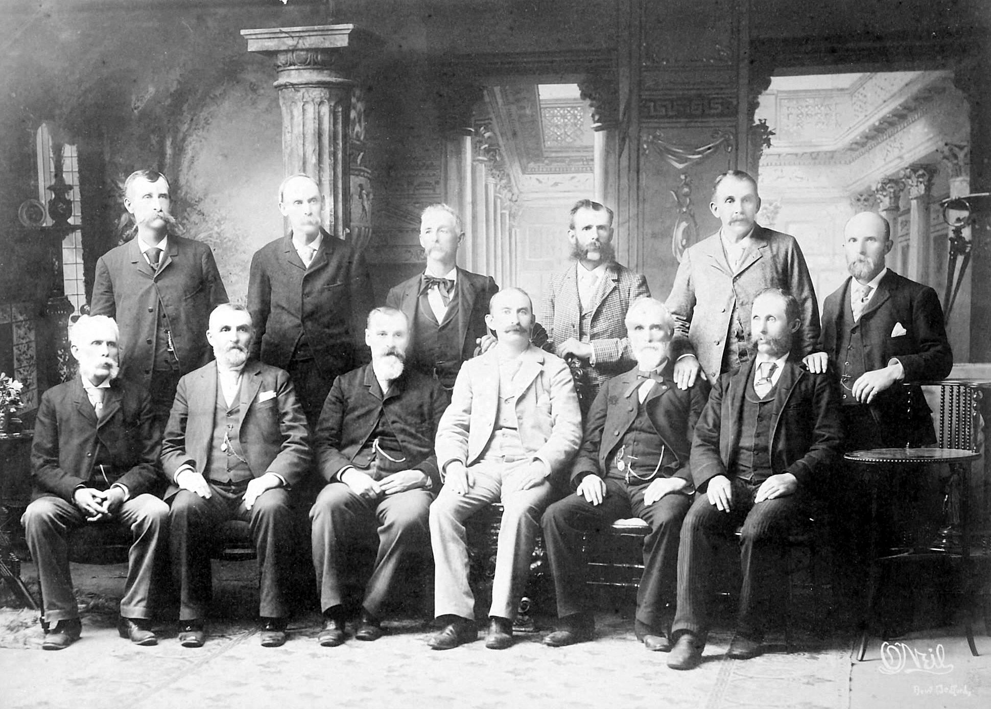 Jurors at the 1893 trial of Lizzie Borden